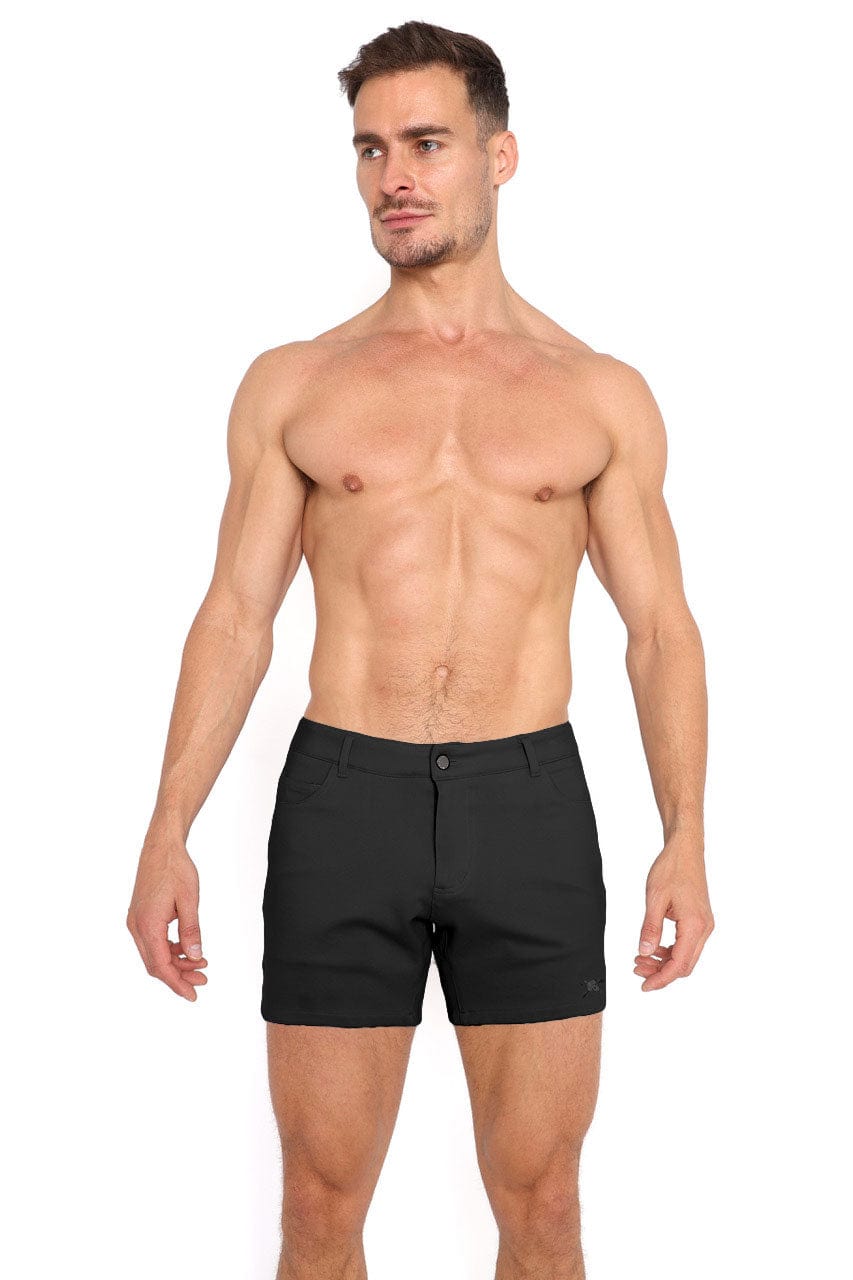 Logo Knit Stretch Short Black
