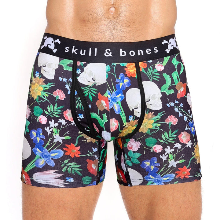 Hand-Painted Dutch Floral Boxer Brief