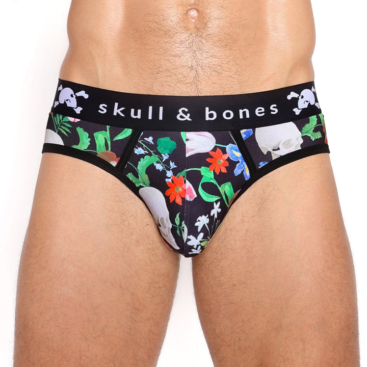 Hand Painted Dutch Floral Peek-a-Boo Brief