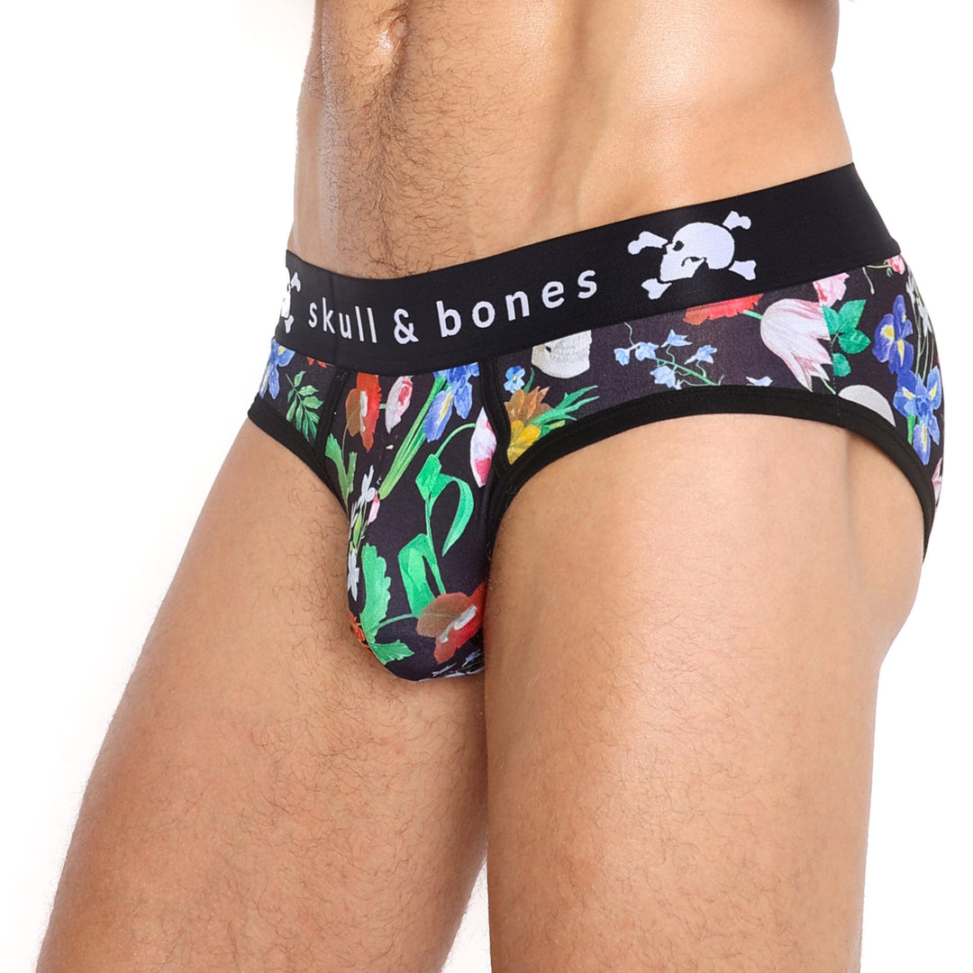 Hand-Painted Dutch Floral Brief