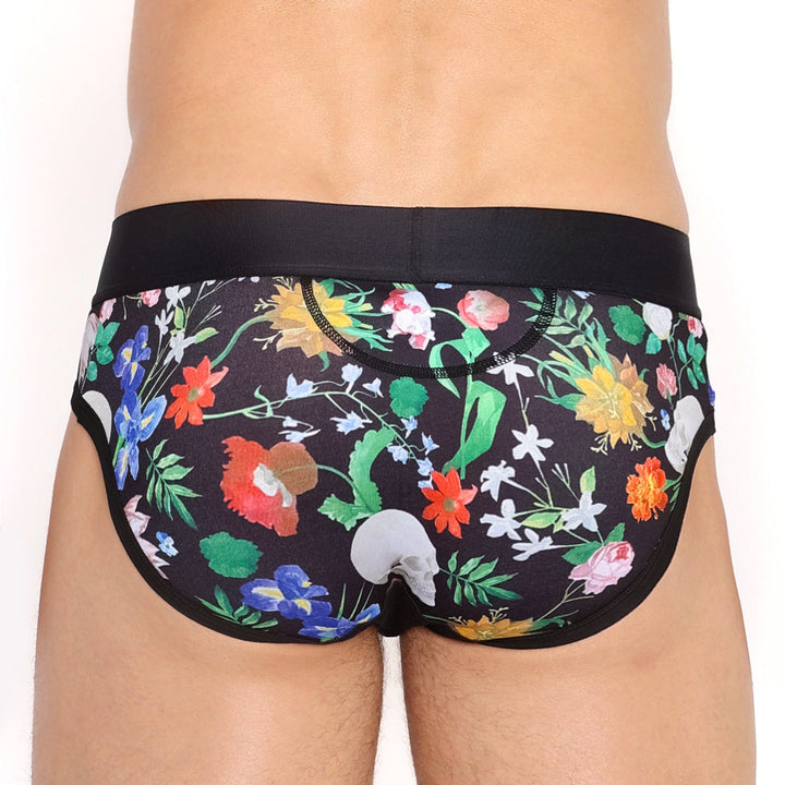 Hand-Painted Dutch Floral Brief