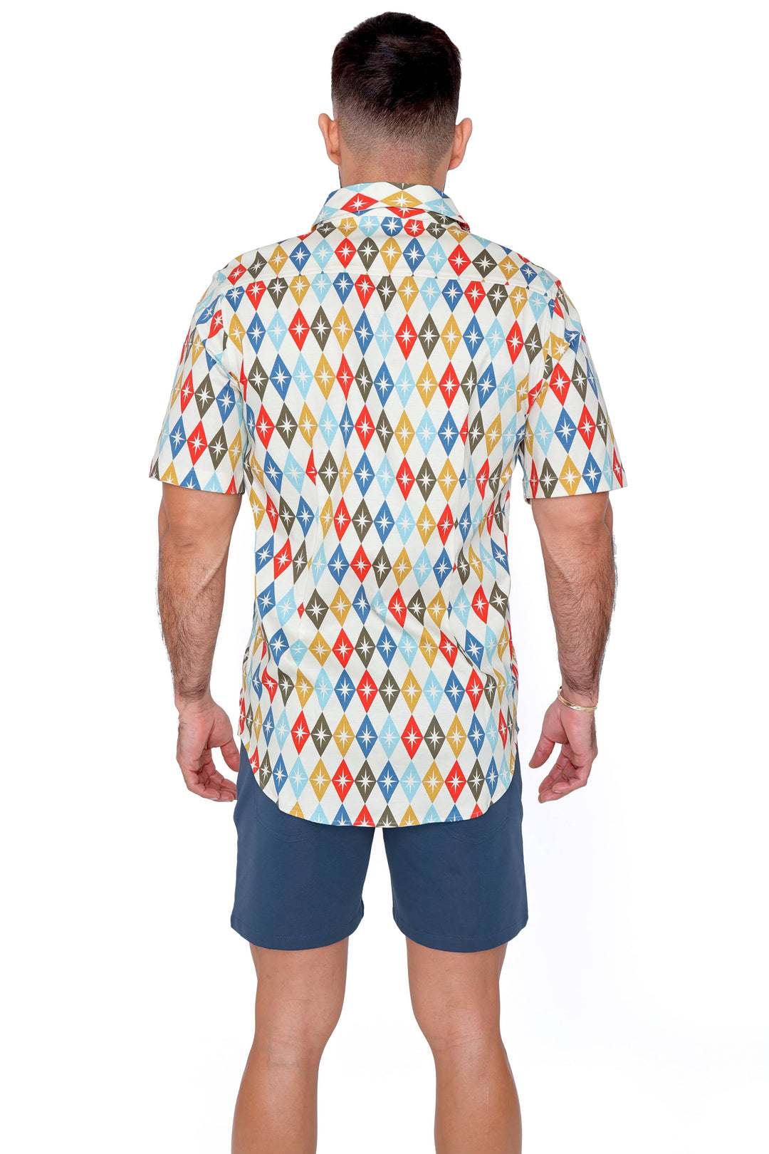 Retro Diamond Knit Shirt