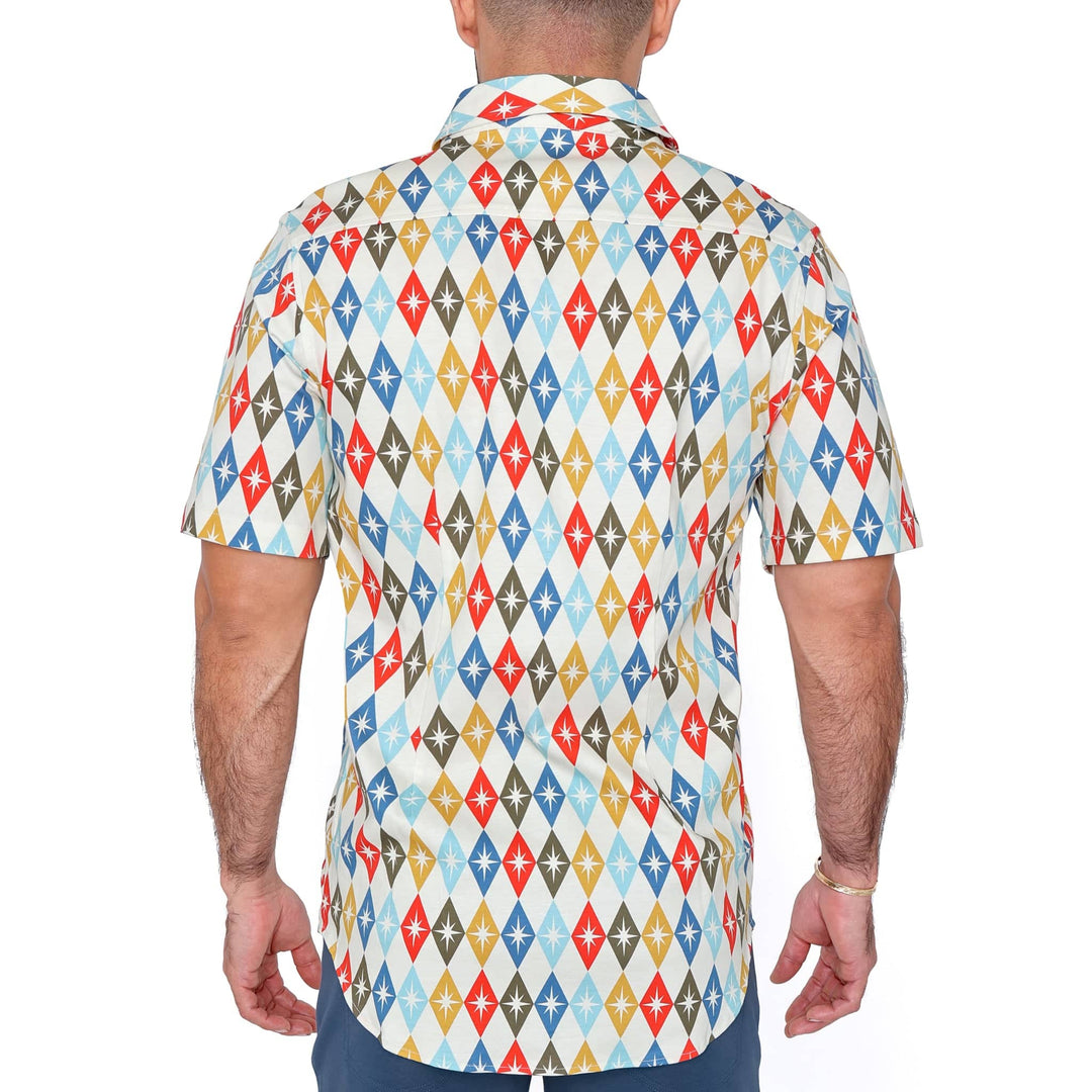 Retro Diamond Knit Shirt