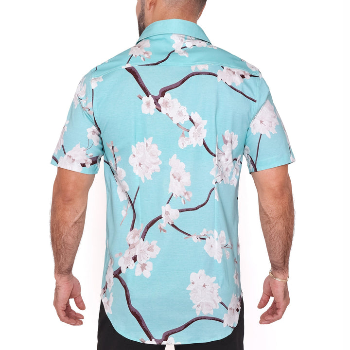 Cherry Blossom Sky Knit Shirt