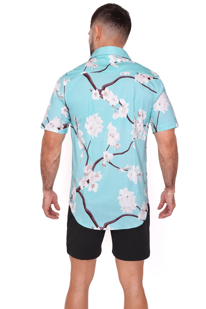 Cherry Blossom Sky Knit Shirt