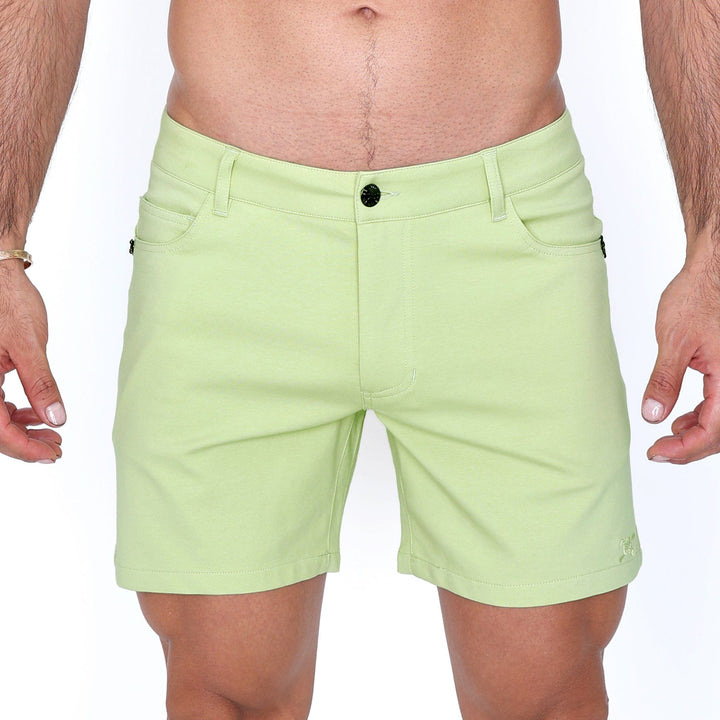 Logo Knit Stretch Short Lime Green