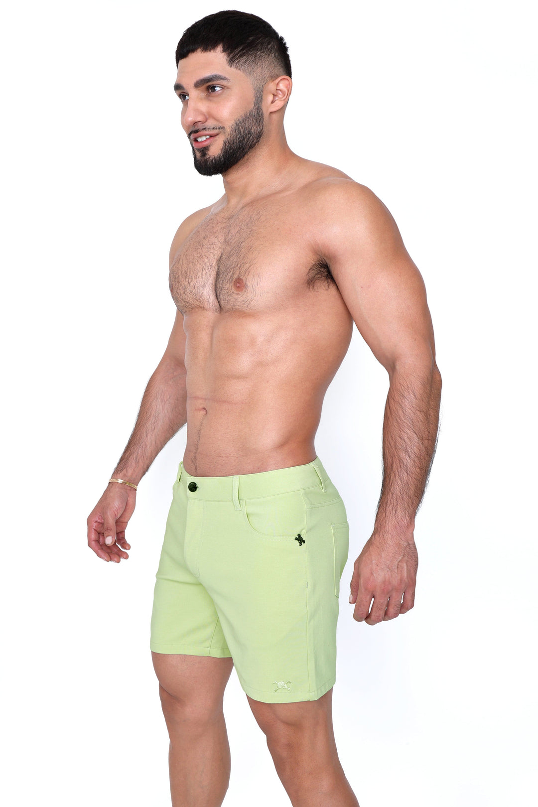 Logo Knit Stretch Short Lime Green