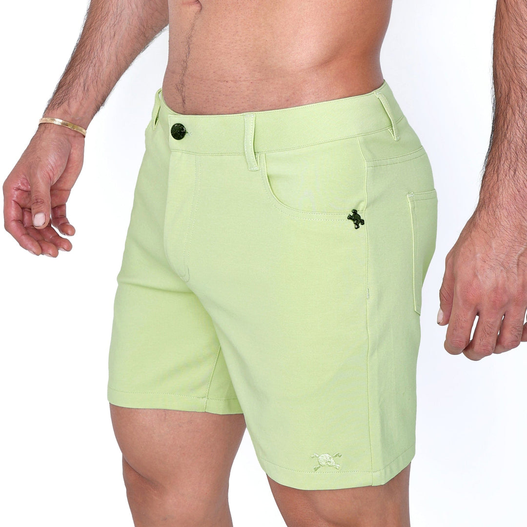 Logo Knit Stretch Short Lime Green