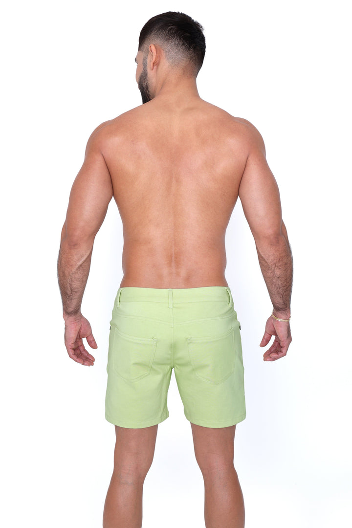 Logo Knit Stretch Short Lime Green