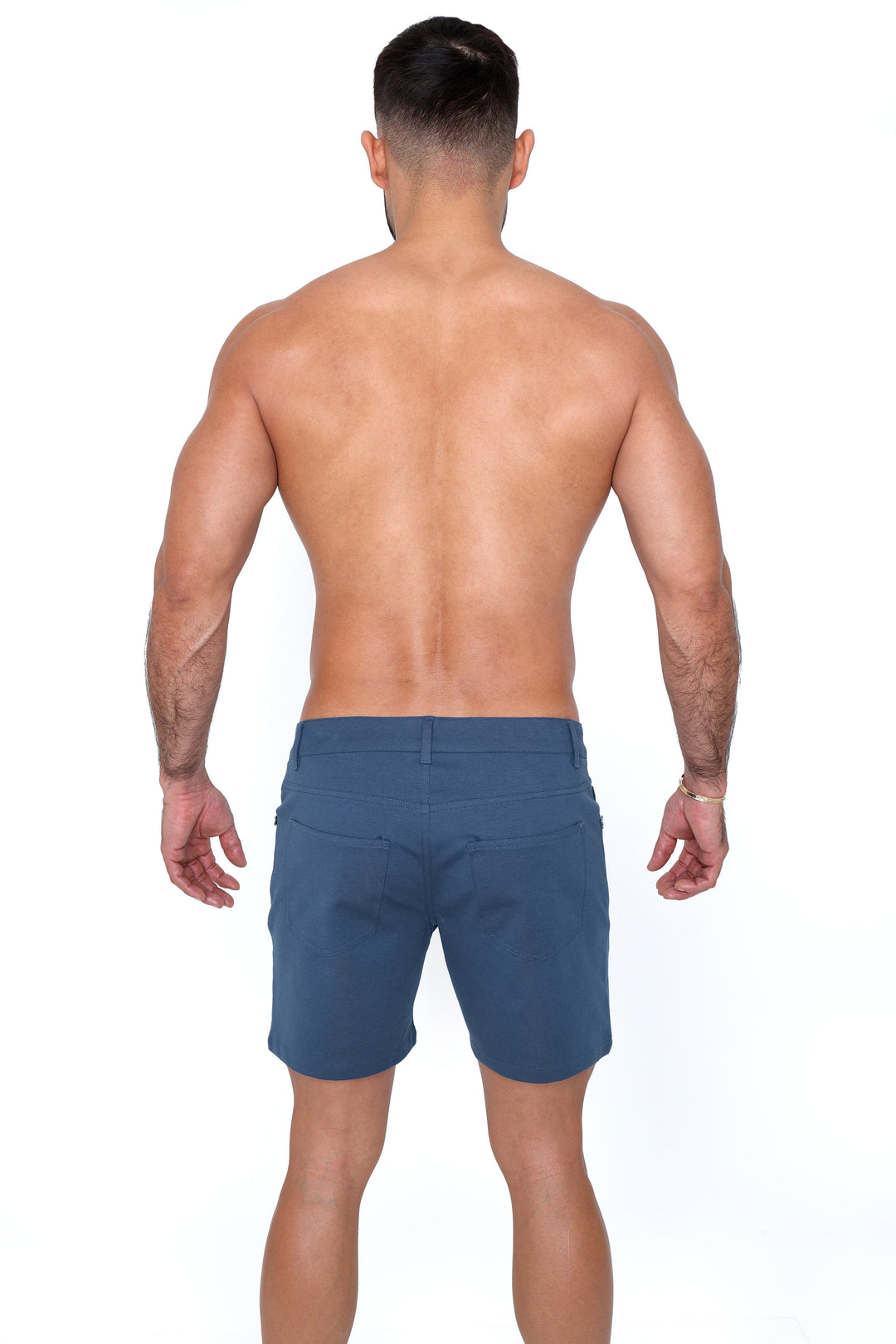 Logo Knit Stretch Short Ocean Blue