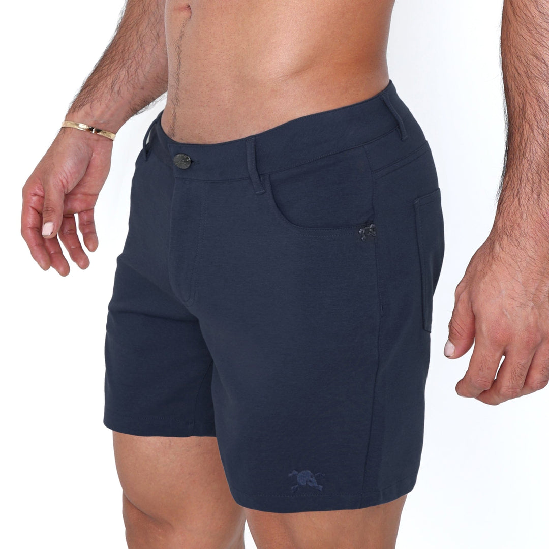Logo Knit Stretch Short Midnight