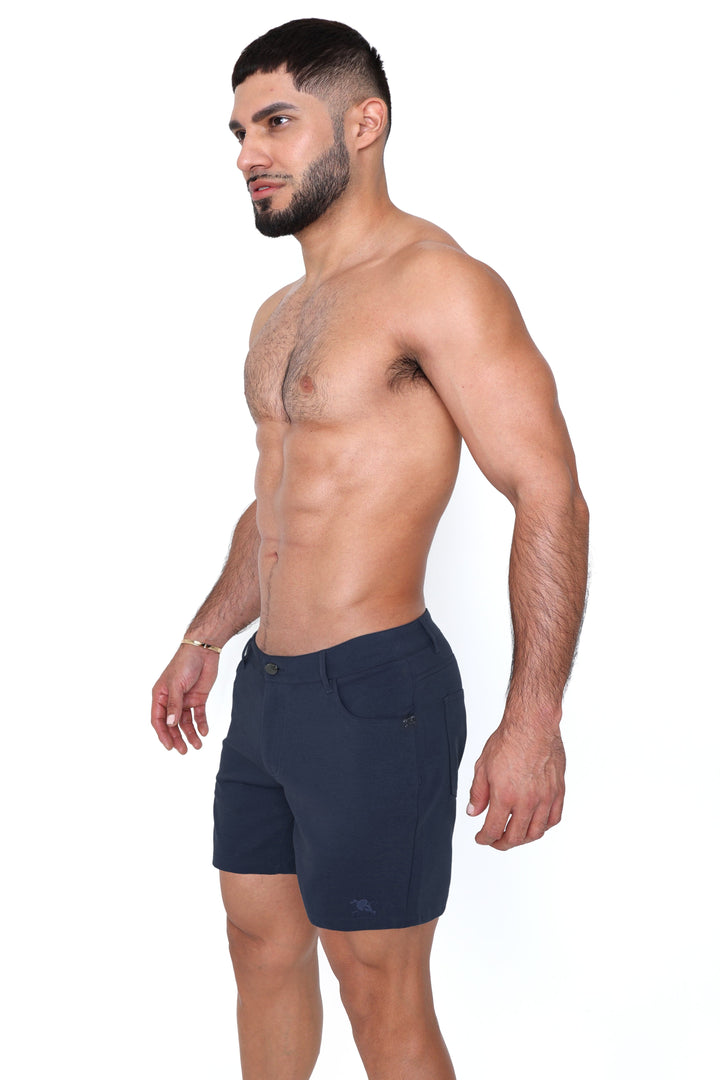 Logo Knit Stretch Short Midnight