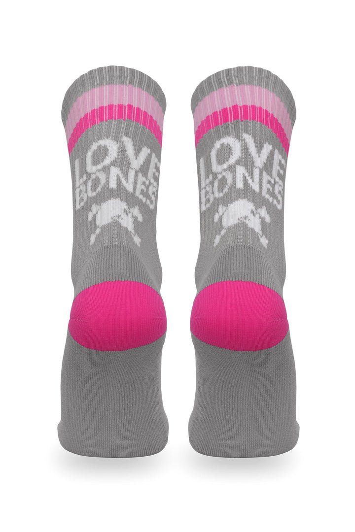 Limited Edition Love Bones Socks Grey