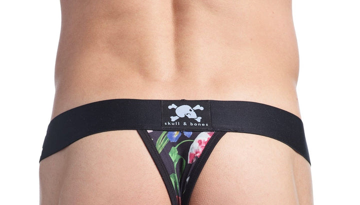 Hand Painted Dutch Floral Thong