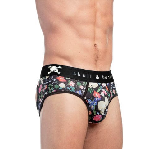 Hand Painted Dutch Floral Peek a Boo Brief