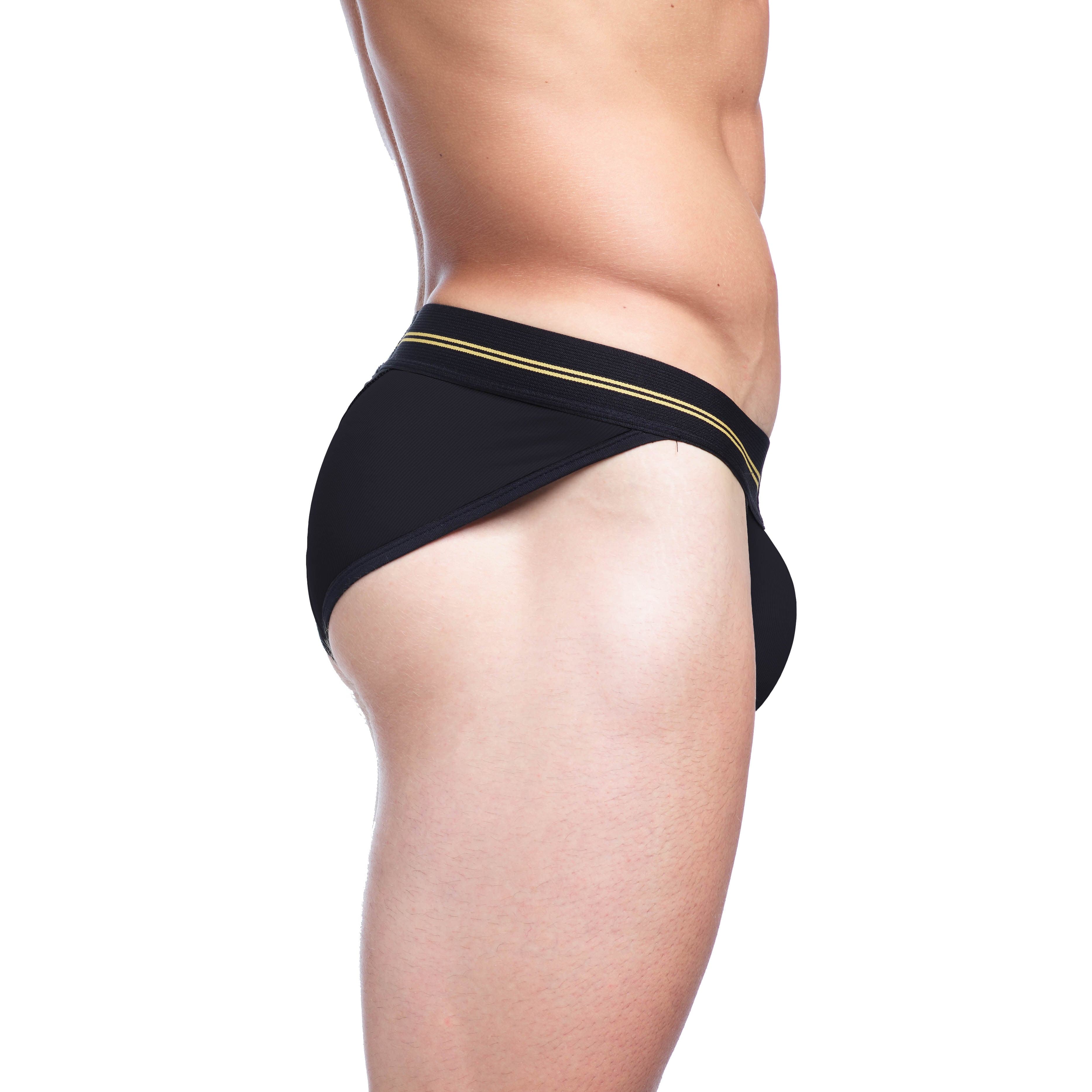 Mens Mesh Underwear Briefs - Pink Performance Rib Sports