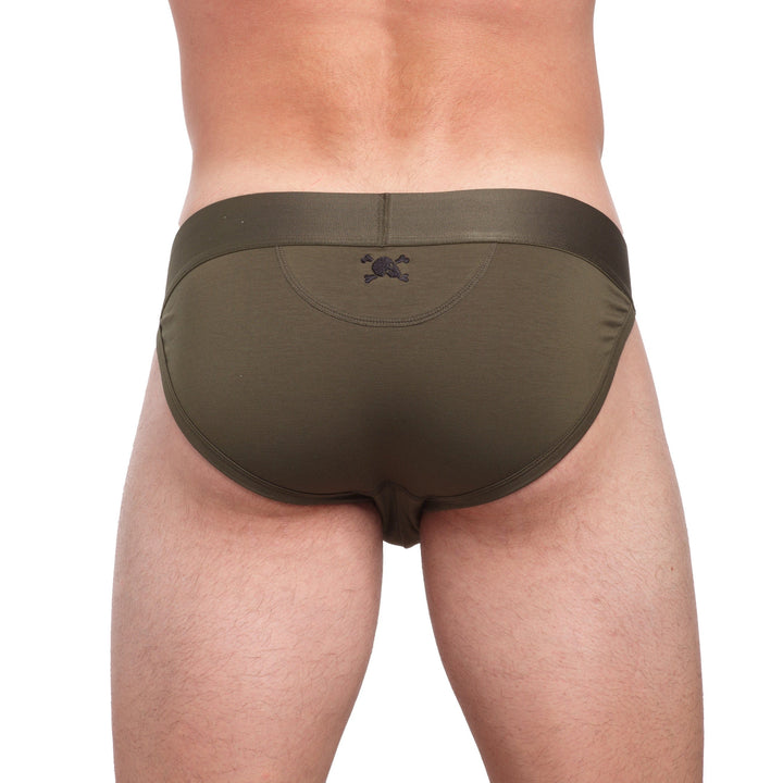 Just the Bones Brief Army Green