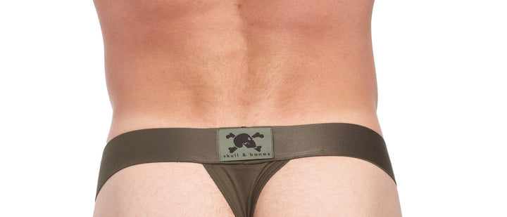 Just the Bones Thong Army Green