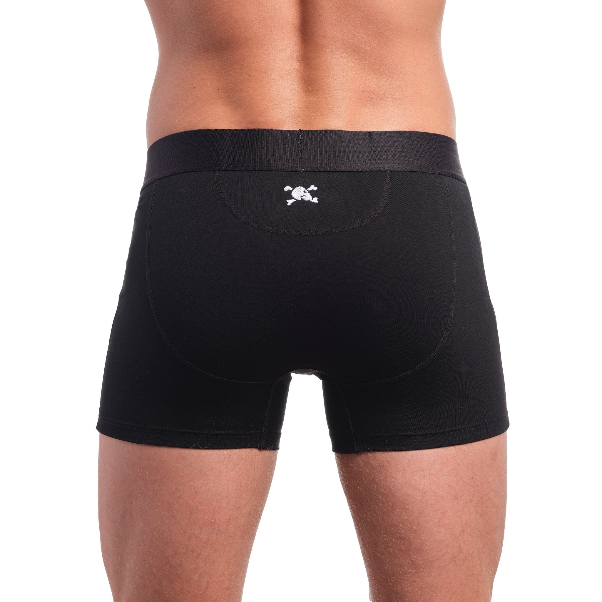 Just the Bones Boxer Brief Black | Skull & Bones – Skull and Bones